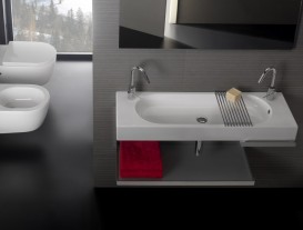 Раковина для ванної без отворів 110х35 см Hatria AREA Y0W501