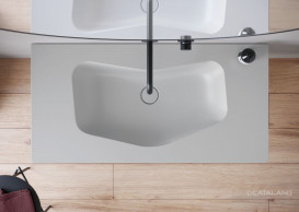 Раковина для ванної Catalano Edition 100x50 см кераміка цемент матовий 1100EDCS