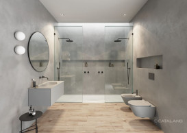 Раковина для ванної Catalano Edition 100x50 см кераміка цемент матовий 1100EDCS