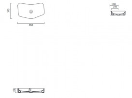Раковина для ванной Catalano Edition 65x37,5 см керамика белый глянцевый 16537AED00