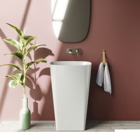 Раковина для ванной Catalano Green Lux 55х38 см напольная керамика белый матовый 1FRPGRLXBM