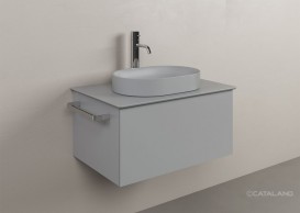 Раковина для ванной Catalano Horizon 50х35 см керамика цемент 150AHZCS