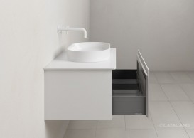 Раковина для ванной Catalano Horizon 60х35 см керамика белый глянцевый 160AHZ00