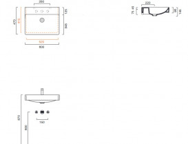 Раковина для ванної Catalano New Green 60x38 см кераміка білий глянсовий 160AGRN00