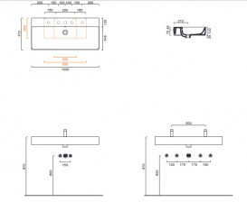 Раковина для ванной Catalano New Premium 100x47 см белый глянцевый 110VPN00