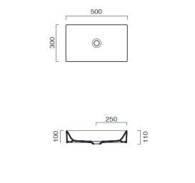 Раковина для ванной Catalano New Premium 50x30 см керамика белый матовый 150AVPBM