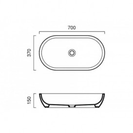 Раковина для ванной Catalano Sfera 70х37 см керамика белый 17ASC00