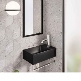 Раковина для ванної Catalano Verso 40х23 см кераміка чорний матовий 14023VENS