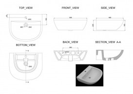 Раковина для ванної Devit Fresh підвісна 60х48 см санфаянс білий 1010121