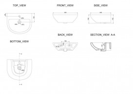 Раковина для ванної Devit Iven підвісна 54х44.5 см санфаянс білий 1010141