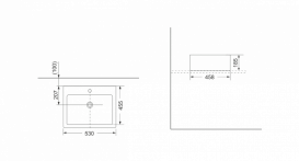 Раковина для ванної Devit Quadra підвісна 53х45.5 см санфаянс білий 1510132