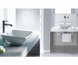 Раковина для ванної Duravit Bacino 42х42 см кераміка білий 0333420000