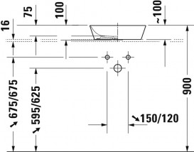 Раковина для ванной Duravit Cape Cod 40х36 см керамика белый/белый шелковисто-матовый 2328402600
