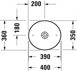Раковина для ванной Duravit Cape Cod 40х36 см керамика белый/белый шелковисто-матовый 2328402600