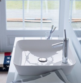 Раковина для ванной Duravit Cape Cod 46х46 см керамика белый/белый шелковисто-матовый 2340462600