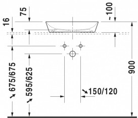 Раковина для ванної Duravit Cape Cod 50х40,5 см кераміка білий/білий шовковисто-матовий 2339502600