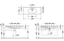 Раковина для ванної Duravit DuraStyle 120х48 см кераміка білий 2320120000