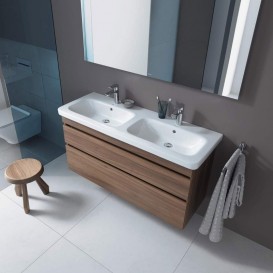 Раковина для ванної Duravit DuraStyle 130х44 см подвійна кераміка білий 2338130000