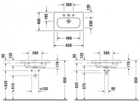 Раковина для ванної Duravit DuraStyle 63,5х40 см кераміка білий 2337630000