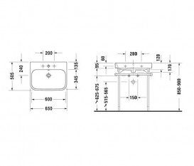 Раковина для ванной Duravit Happy D.2 накладная 65х50,5 см керамика белый 2318650000