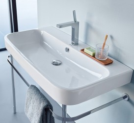 Раковина для ванной Duravit Happy D.2 100х50,5 см керамика белый 2318100000