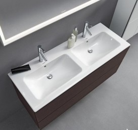 Раковина для ванної Duravit ME by Starck подвійна 130х49 см кераміка білий 2336130000