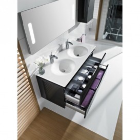 Раковина для ванної подвійна підвісна / накладна Roca Kalahari 120х51 см кераміка біла A327896000