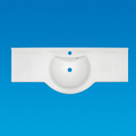 Раковина для ванной Fancy Marble Anna 120х47 см искусственный камень белый матовый 1512103