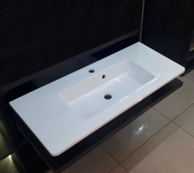 Раковина для ванной Fancy Marble Annabelle 69,6х39,8 см искусственный камень белый матовый 4007103