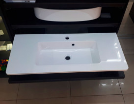 Раковина для ванной Fancy Marble Annabelle 79,6х39,8 см искусственный камень белый матовый 4008103