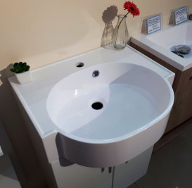 Раковина для ванної Fancy Marble Comfort 51х44, 5 см штучний камінь білий матовий 0905103