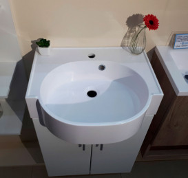 Раковина для ванної Fancy Marble Comfort 51х44, 5 см штучний камінь білий матовий 0905103