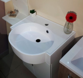 Раковина для ванної Fancy Marble Comfort 51х44, 5 см штучний камінь білий матовий 0905103