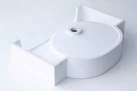 Раковина для ванної Fancy Marble Comfort 60,5х44 см штучний камінь білий матовий 0906103