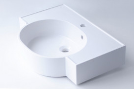 Раковина для ванної Fancy Marble Comfort 60,5х44 см штучний камінь білий матовий 0906103