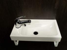 Раковина для ванної Fancy Marble Ida 400C 39,8х21,8 см штучний камінь білий матовий 1704103