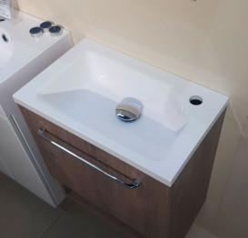 Раковина для ванной Fancy Marble Jessica 49,7х30,4 см искусственный камень белый матовый 3105103