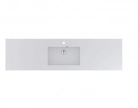 Раковина для ванной Fancy Marble Lauretta 1850С искусственный камень белый 5819101