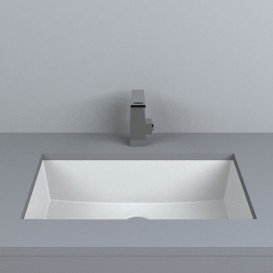 Раковина для ванной Fancy Marble Lester 56,1х34,6 см под столешницу искусственный камень белый матовый 8705103