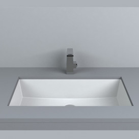 Раковина для ванной Fancy Marble Lester 66,1х34,6 см под столешницу искусственный камень белый матовый 8706103