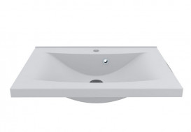 Раковина для ванной Fancy Marble Lucia 700 искусственный камень белый 1307101