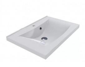 Раковина для ванной Fancy Marble Lucia 700 искусственный камень белый 1307101