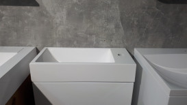 Раковина для ванной Fancy Marble Martina 49,6х24,8 см искусственный камень белый матовый 5305103