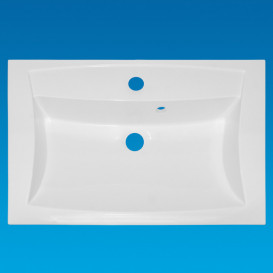 Раковина для ванной Fancy Marble Michelle 60,7х49,5 см искусственный камень белый матовый 2606103