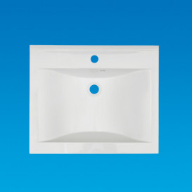 Раковина Fancy Marble Nadja 60х50 см штучний камінь білий матовий 0206103