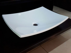 Раковина для ванної Fancy Marble Natura 47,6х37 см штучний камінь білий матовий 0105103