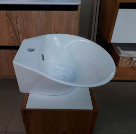 Раковина для ванної Fancy Marble Nila 42х43,5 см штучний камінь білий 7305101