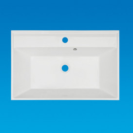 Раковина для ванной Fancy Marble Signe 70х45 см искусственный камень белый матовый 0407103