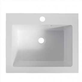 Раковина для ванной Fancy Marble Tina 50,2х41,4 см искусственный камень белый 6805101