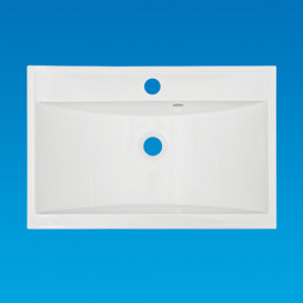 Раковина для ванної Fancy Marble UM-550 55х36 см штучний камінь білий матовий 1005103